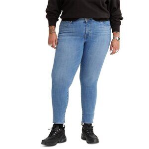 Levi's Trendy Plus Size 18W 711 Skinny Jeans Blue MSRP $70